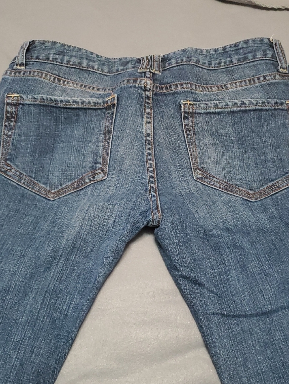 Salt Works Blue Slightlt Strtchy Denim Waistband and Button Detail